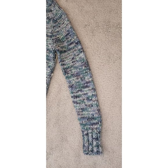 a.n.a A New Approach Womens XS  Mock Neck Sweater Blue Spacedye - Picture 4 of 16